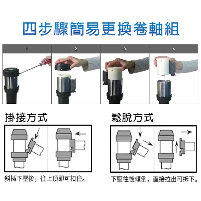 【西瓜籽】RS-258BK 經濟型黑柱 200cm 萬向紅龍柱(紅龍柱 伸縮圍欄 欄柱 圍欄柱)