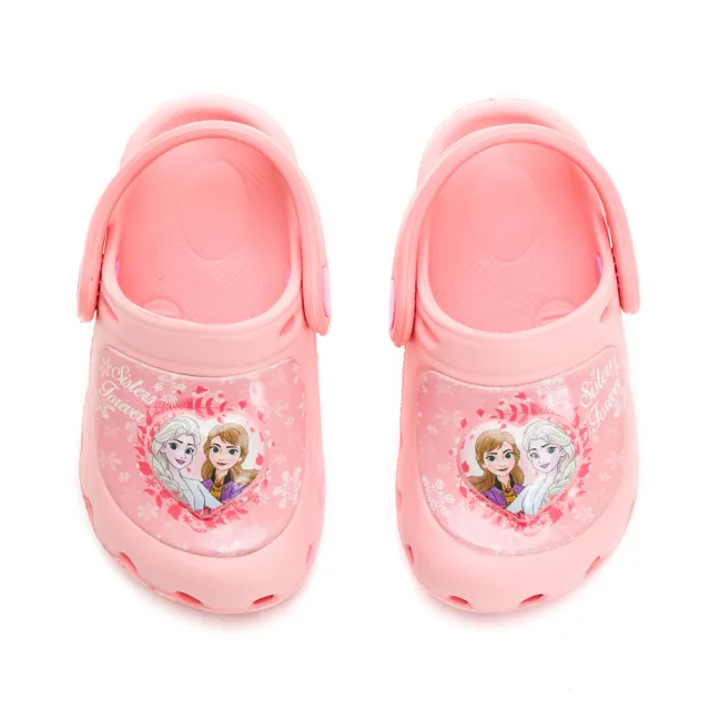 【Disney 迪士尼】冰雪奇緣 童鞋 電燈園丁鞋/輕量 透氣 舒適 台灣製 蜜桃粉(FNKG41403)