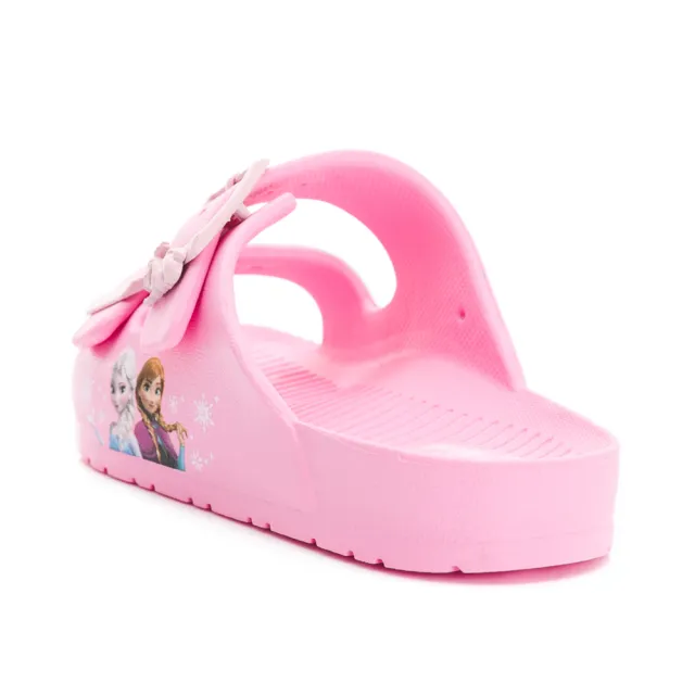 【Disney 迪士尼】冰雪奇緣 童鞋 勃肯拖鞋/輕量 透氣 舒適 台灣製 粉紅(FOKS41513)