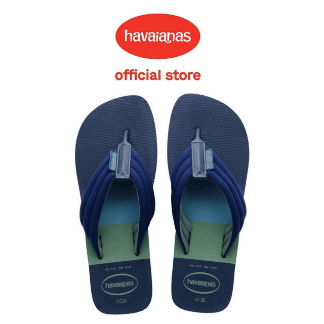 havaianas 哈瓦仕 拖鞋 男鞋 夾腳拖 寬帶 漸層 Urban Print 藍 4148359-0089M(哈瓦士)