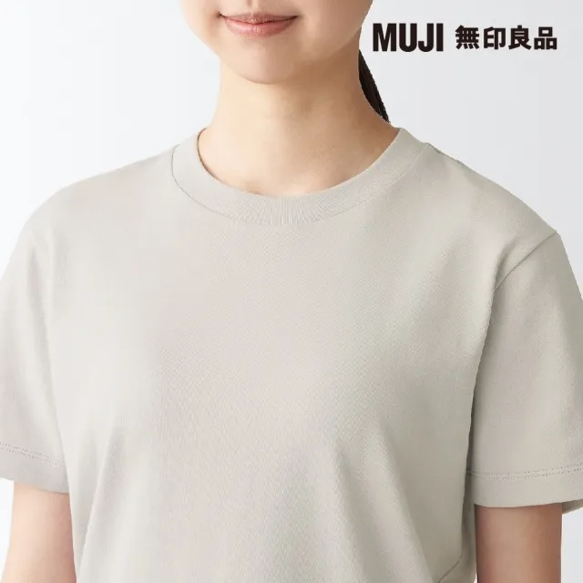 【MUJI 無印良品】女有機棉柔滑圓領短袖T恤(共5色)