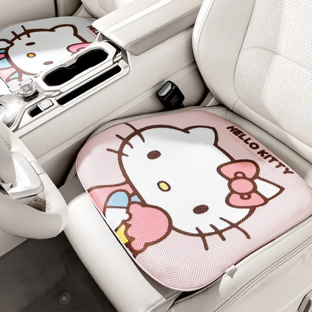 【HELLO KITTY】凱蒂貓汽車涼感坐墊車用凝膠坐墊