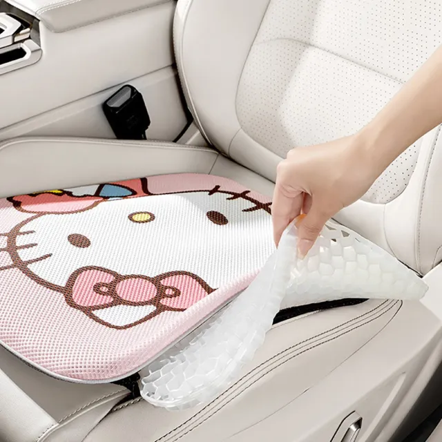 【HELLO KITTY】凱蒂貓汽車涼感坐墊車用凝膠坐墊