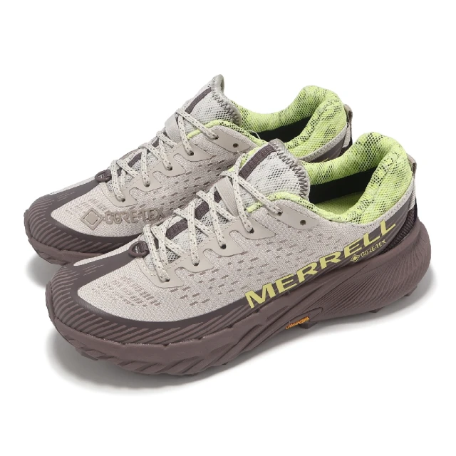 【MERRELL】越野跑鞋 Agility Peak 5 GTX 女鞋 綠 棕 紫 防水 襪套 緩衝 抓地 運動鞋(ML068166)