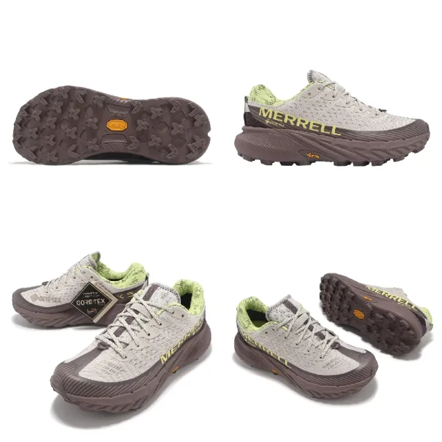 【MERRELL】越野跑鞋 Agility Peak 5 GTX 女鞋 綠 棕 紫 防水 襪套 緩衝 抓地 運動鞋(ML068166)