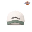 【Dickies】男女款雲白色撞色純棉品牌刺繡Logo棒球帽｜DK013030C58(帽子)