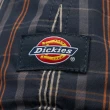 【Dickies】男女款藍格紋純棉泡泡紗材質卡車司機棒球帽｜DK013029H76(帽子)