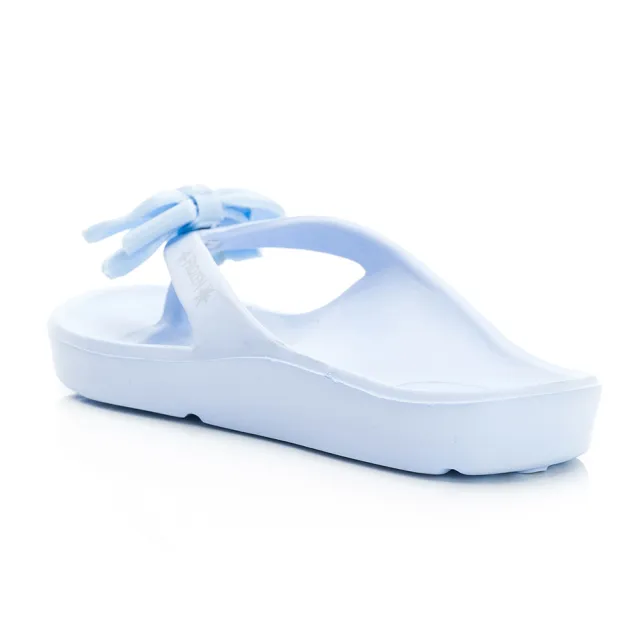 【Disney 迪士尼】童鞋 冰雪奇緣 親子夾腳拖鞋/輕量 透氣 舒適 台灣製 藍(FOKS37606)