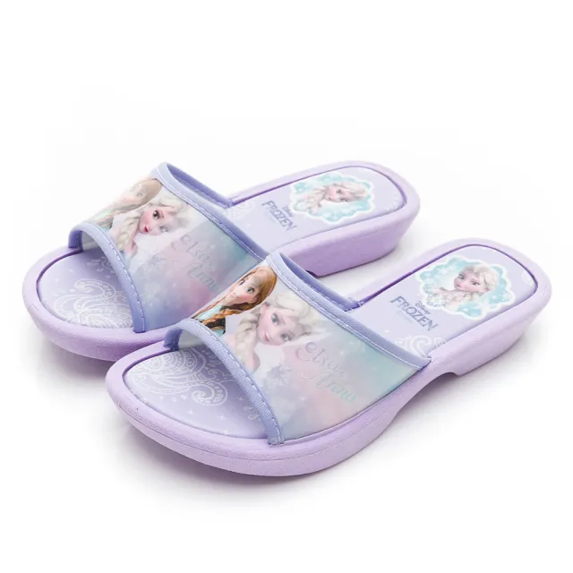 【Disney 迪士尼】童鞋 冰雪奇緣 拖鞋/輕量 透氣 舒適 台灣製 紫(FOKS37617)