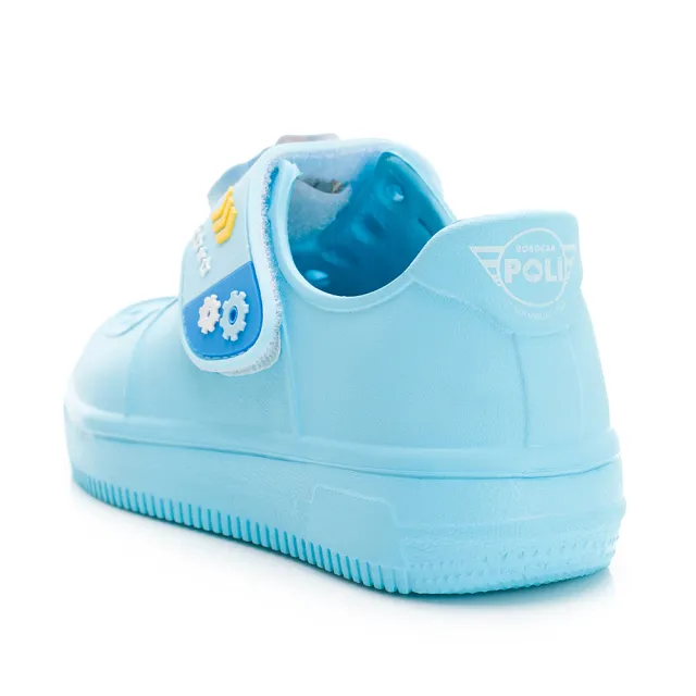 【POLI 波力】童鞋 波力 輕量電燈洞洞鞋/透氣 防水 輕量 舒適 台灣製 藍(POKG34306)