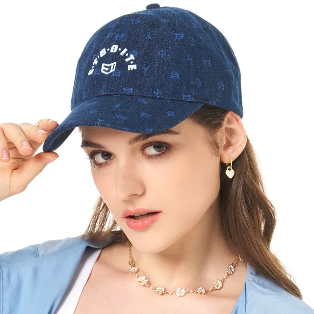 【BLUE WAY】女裝  刺繡LOGO滿版印花牛仔 棒球帽-ET BOiTE箱子
