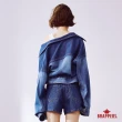 【BRAPPERS】女款 冰膚美丹寧系列-冰膚美落肩短版牛仔外套(深藍)