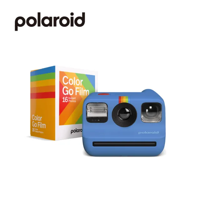 【Polaroid 寶麗來】Go G2 拍立得相機組-藍 公司貨(DG07+DGF1)
