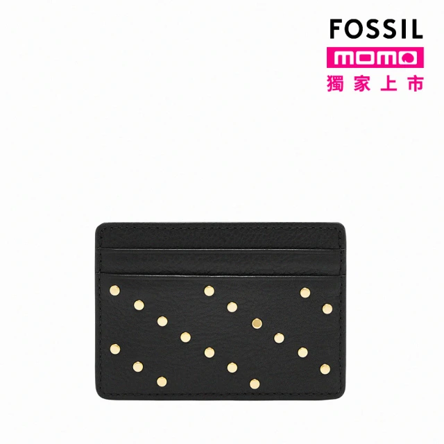 FOSSIL Logan 真皮RFID防盜短夾-粉紅色 SL