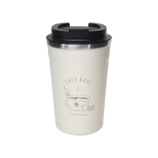 【Kamio】SNOOPY 史努比 保溫保冷不鏽鋼咖啡隨行杯 300ml 慵懶地(餐具雜貨)