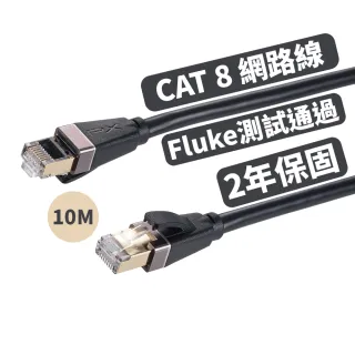 【PX 大通-】CAT8高速10M10米2000M乙太40G鋁合金網路線Fluke線纜RJ4攝影機POE供電ADSL/MOD/Giga