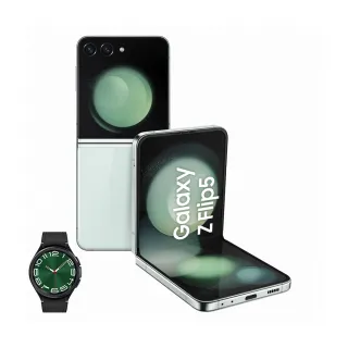 【SAMSUNG 三星】Galaxy Z Flip5 5G 6.7吋(8G/256G/高通驍龍8 Gen2/5000萬鏡頭畫素)(Watch6 Classic 47mm組