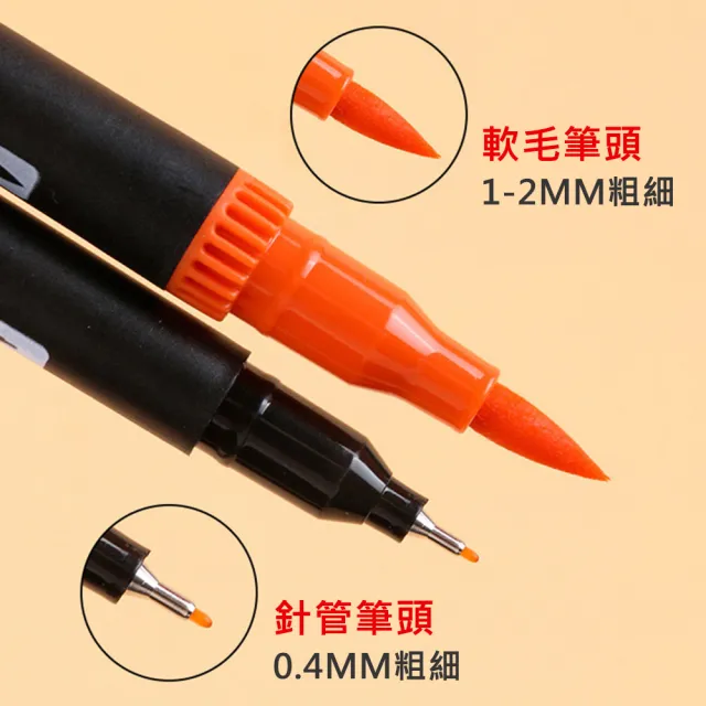 【AFAMIC 艾法】創意無限72色雙頭水性專業級高顯色著色勾線彩色筆(廣告設計 描邊 繪畫 麥克筆 POP DIY)