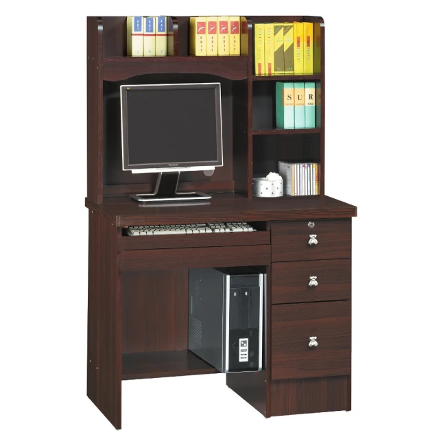 WAKUHOME 瓦酷家具 Elvis輕奢時尚4尺收納書桌A