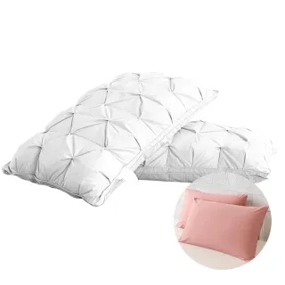 【KOKOYI原廠正貨】M-95%頂級白鵝羽絨超柔軟親膚蓬鬆透氣頸部舒緩五星級飯店專用羽絨枕(天然純棉 露營)