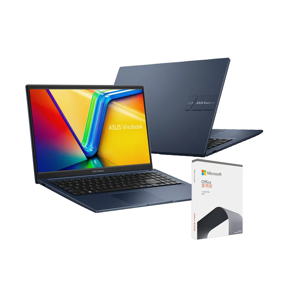 【ASUS】Office 2021組★15.6吋i5輕薄筆電(VivoBook X1504VA/i5-1335U/8G/512G SSD/W11)