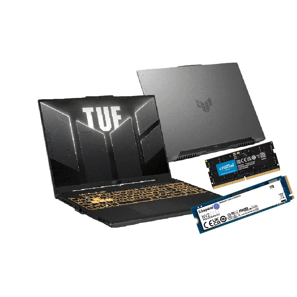 【ASUS】升級1TB+16G組★16吋i7 RTX4050電競筆電(TUF Gaming FX607JU/i7-13650HX/16G/1TB SSD/W11)