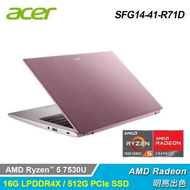 Acer 宏碁 SFG14-41-R71D 14吋 R5 A