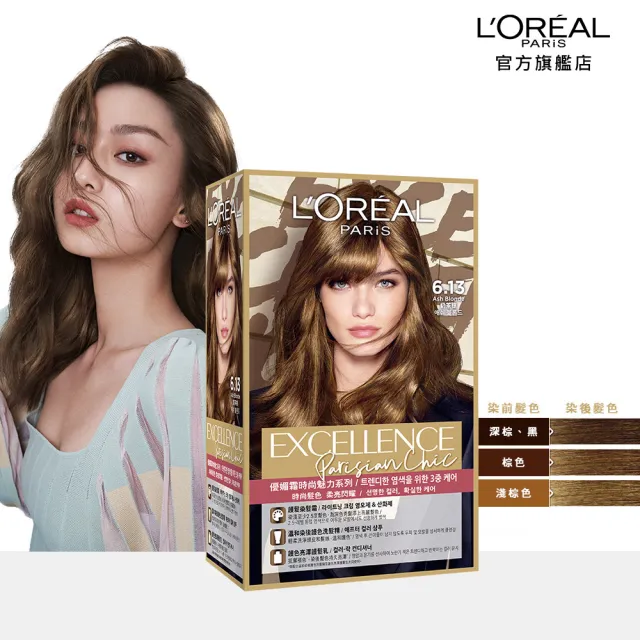 【LOREAL Paris 巴黎萊雅】優媚霜時尚魅力染髮霜(6色任選)