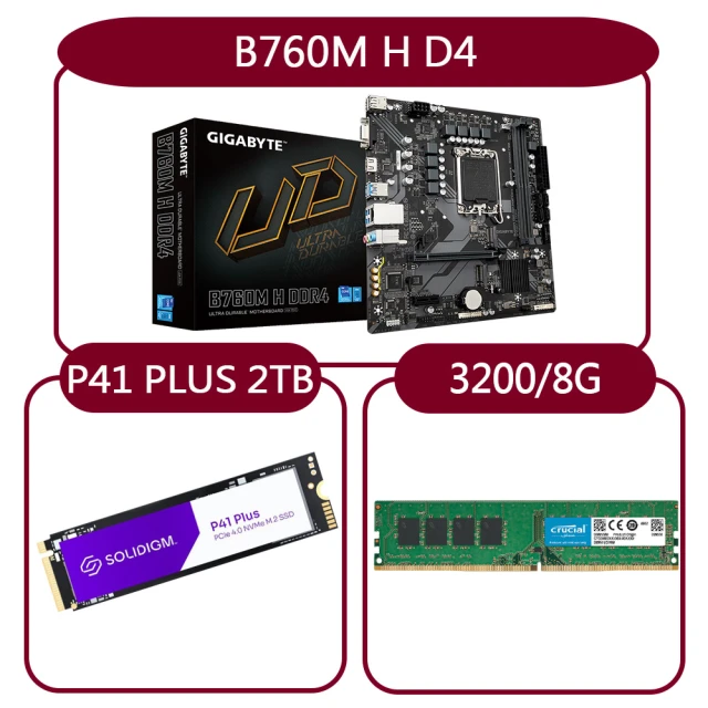 GIGABYTE 技嘉 組合套餐(技嘉 B760M H DD