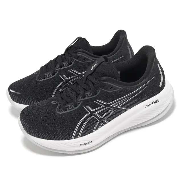 asics 亞瑟士asics 亞瑟士 慢跑鞋 GEL-Cumulus 26 D 女鞋 寬楦 黑 白 緩衝 厚底 運動鞋 亞瑟士(1012B600002)