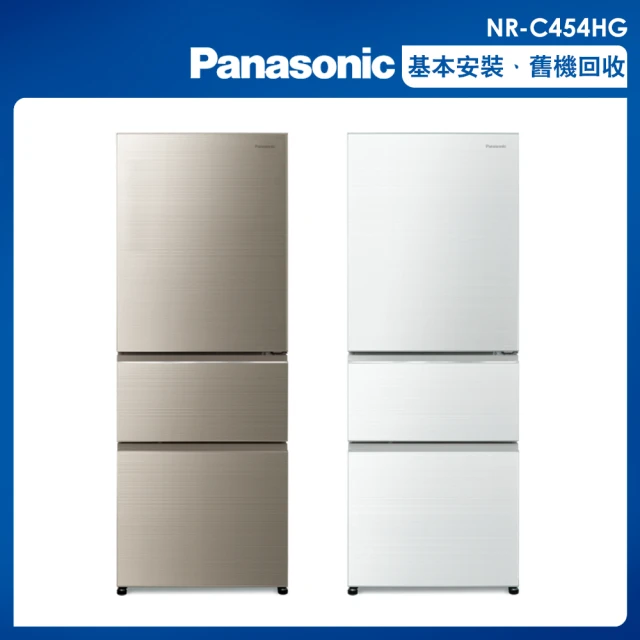 【Panasonic 國際牌】450公升一級能效無邊框玻璃系列右開三門變頻冰箱(NR-C454HG)