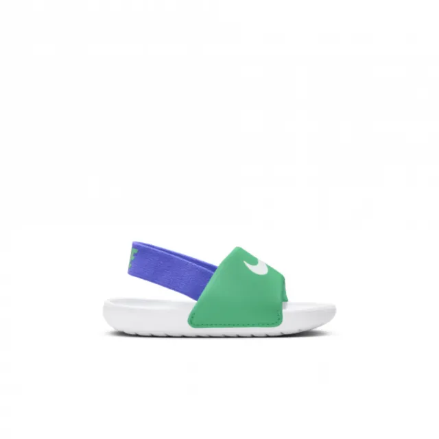 【NIKE 耐吉】涼鞋 童鞋 小童 兒童 運動 KAWA SLIDE TD 綠紫 BV1094-300