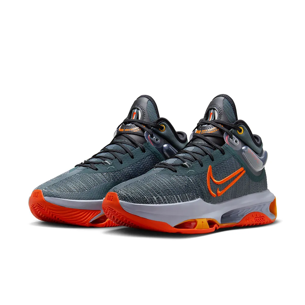 【NIKE 耐吉】籃球鞋 男鞋 運動鞋 包覆 緩震 AIR ZOOM G.T. JUMP 2 EP 灰綠 DJ9432-301