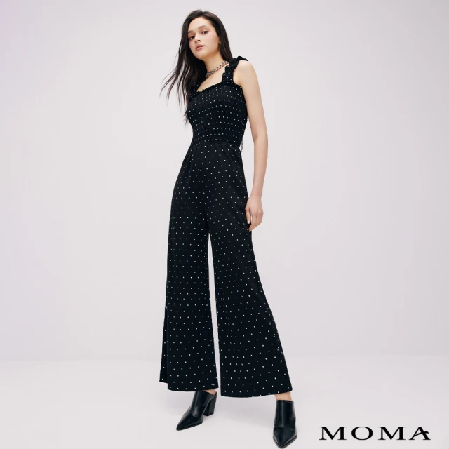 【MOMA】俏皮點點連身褲(黑色)