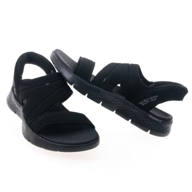 【SKECHERS】女鞋 健走系列涼拖鞋 瞬穿舒適科技 GO WALK FLEX SANDAL(141482BBK)