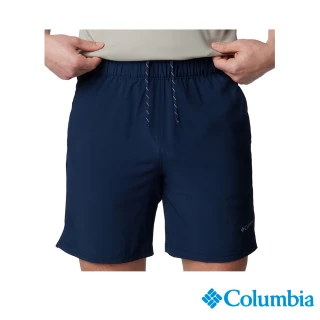 【Columbia 哥倫比亞】男款-Columbia Hike™快排短褲深-藍色(UAO35620/IS)