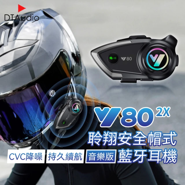 聆翔 Y802X安全帽藍牙耳機 音樂版(摩托車耳機 IPX6防水 CVC降噪)