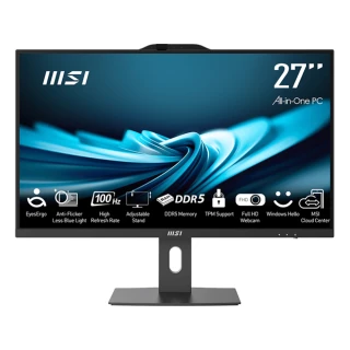 【MSI 微星】27型 i5 液晶電腦(PRO AP272P 14M-632TW/i5-14400/8G/512G SSD/Win11)