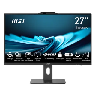 【MSI 微星】27型 i5 液晶電腦(PRO AP272P 14M-632TW/i5-14400/8G/512G SSD/Win11)