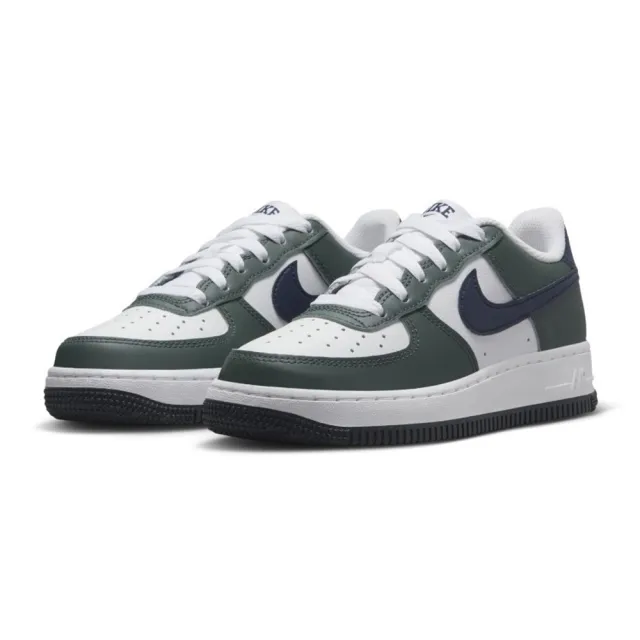 【NIKE 耐吉】Nike Air Force 1 Low 白藍綠 GS HF5178-300(AF1 大童鞋 女鞋 休閒鞋)