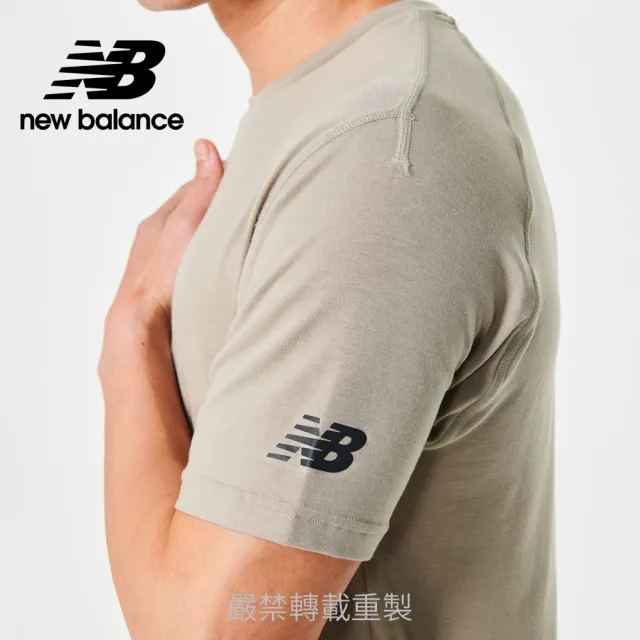 【NEW BALANCE】NB Dry吸濕排汗短袖T_男裝_卡其色_MT23059AL