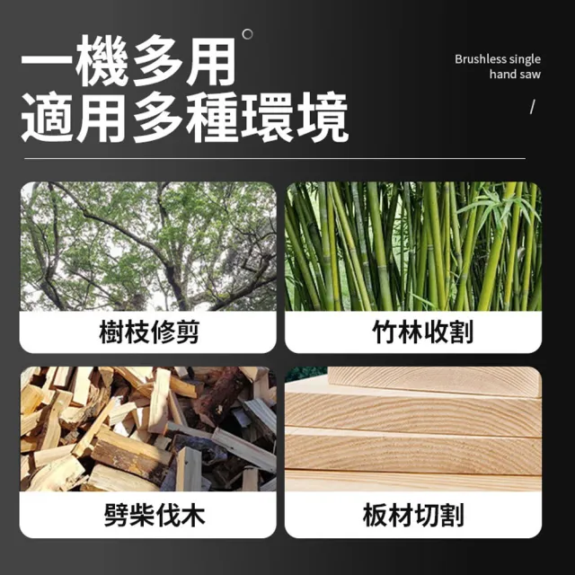 【Ogula 小倉】電鏈鋸 8寸單手鋸 無刷鏈鋸機（五節兩電送2根鏈條）(單手鋸/伐木鋸/8寸鏈鋸/鏈鋸機)