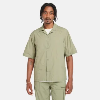 【Timberland】男款灰綠色快乾可收納襯衫(A5SKQ590)