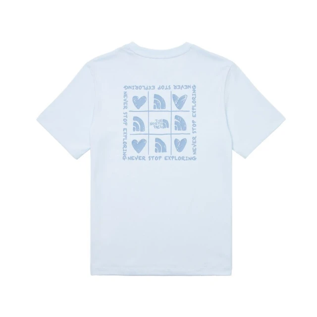 【The North Face】TNF 短袖上衣 休閒 U MFO V-DAY S/S TEE - AP 男女 藍(NF0A8AUUO0R)