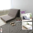【BN-Home】全新升級souffle舒芙蕾涼感貓抓布3尺單人三折床墊(防潑水/貓抓布/床墊套/布套)