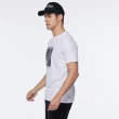 【NAUTICA】男裝 COMPETITION品牌LOGO地球圖騰短袖T恤(白色)