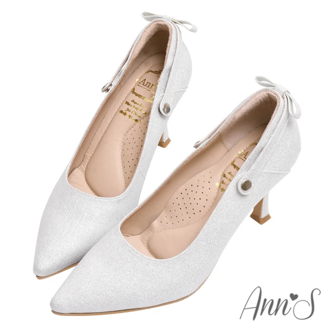 Ann’S 美貌與實力-可三穿小蝴蝶結尖頭細跟鞋8.5cm(