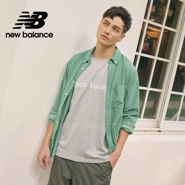 NEW BALANCE NB LOGO短袖上衣_男性_白色_