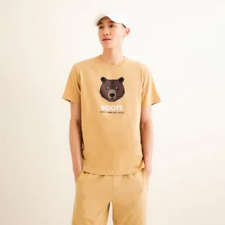 【Roots】Roots 男裝- OUTDOORS ANIMAL短袖T恤(棕色)