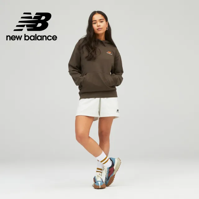 【NEW BALANCE】NB 棉質短褲_中性_米灰色_US21500SAH